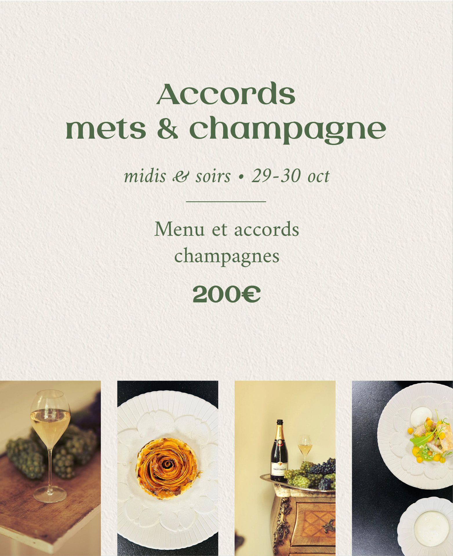 Menu Spécial : Accords mets & champagnes 🥂